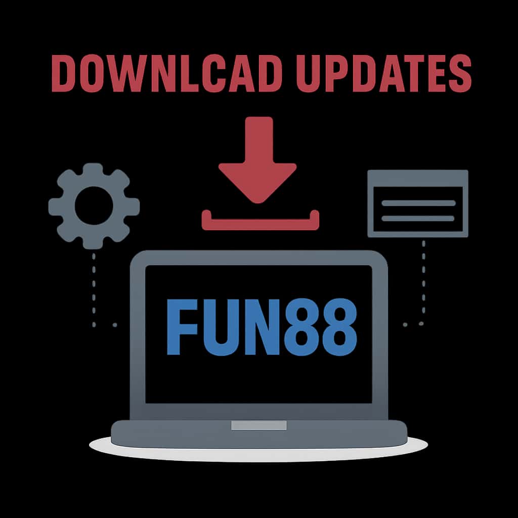 Diagram illustrating the download process for Fun88 updates.