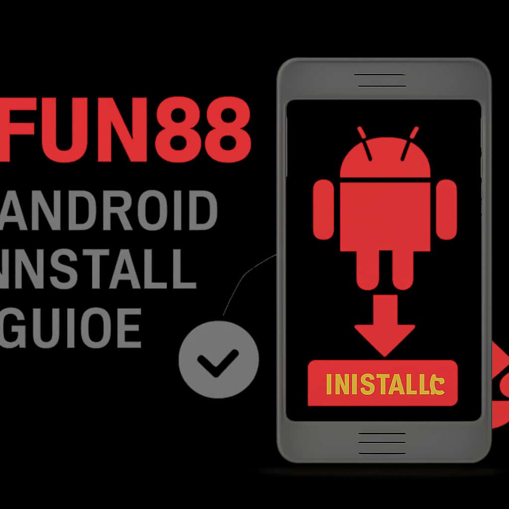 An educational illustration related to Fun88 Android installation steps.