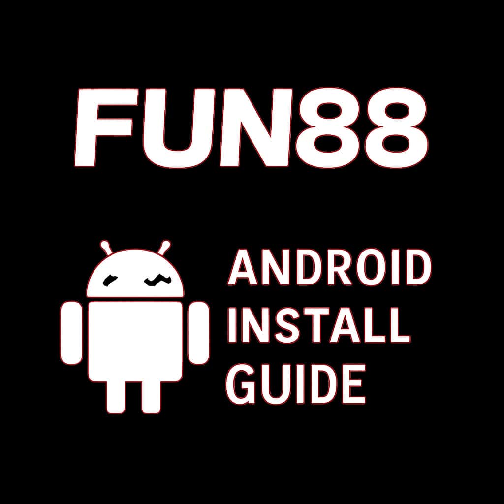 An icon for Fun88 Android Install Guide, showcasing the title in a clean, professional design.