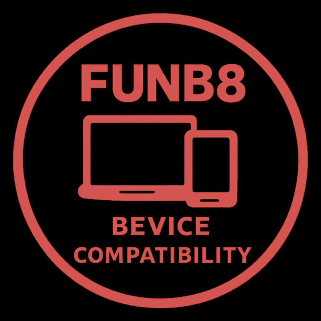 An icon representing Fun88 Device Compatibility with clean design elements.