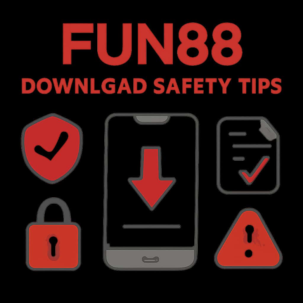 Diagram explaining Fun88 Download Safety Tips