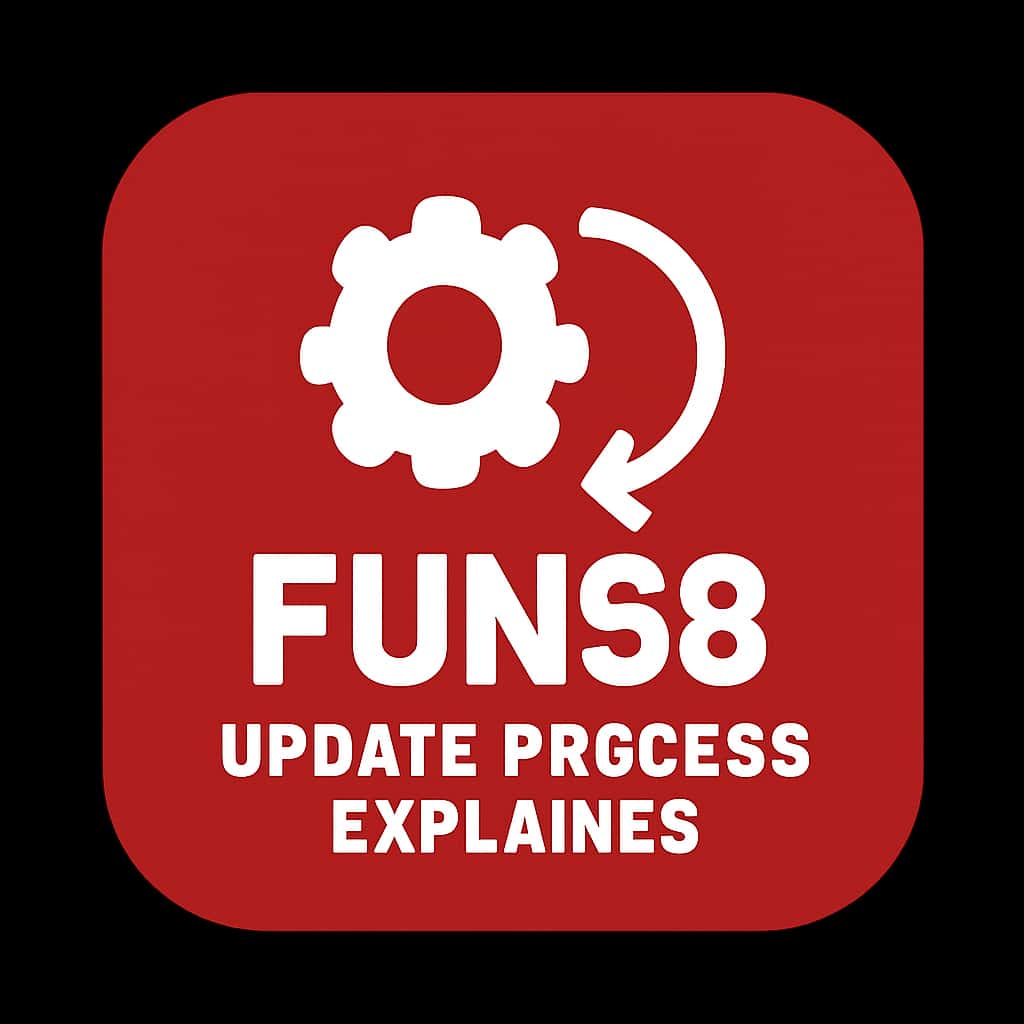 A simple badge representing the Fun88 update process.