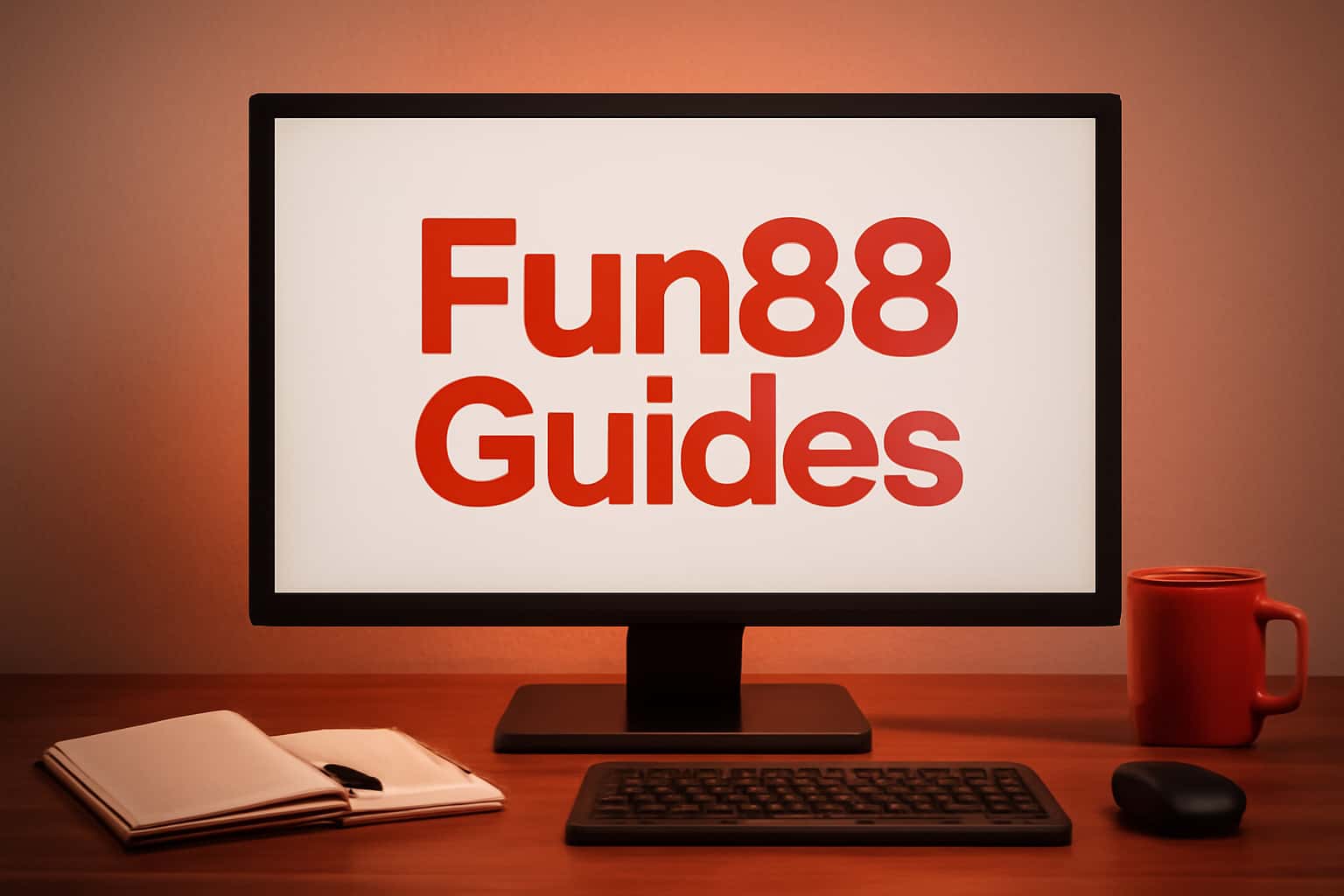 An informative scene showcasing Fun88 Guides with technological themes.