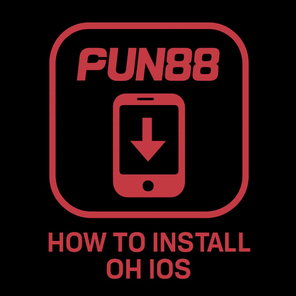 Badge representing the guide for installing Fun88 on iOS.