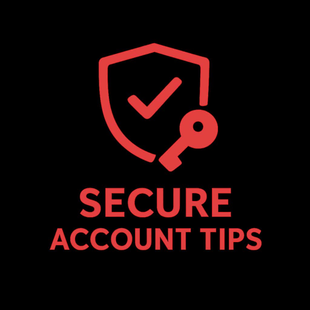 An icon representing Secure Fun88 Account Tips with clean typography.
